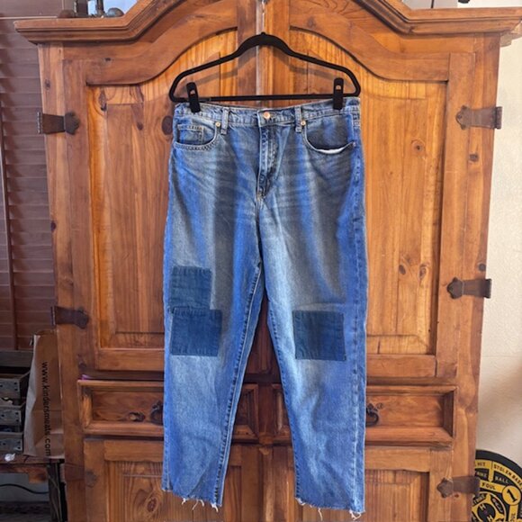 Universal Thread Goods Patchwork Boyfriend Jeans - Size 12/31R - Picture 1 of 10